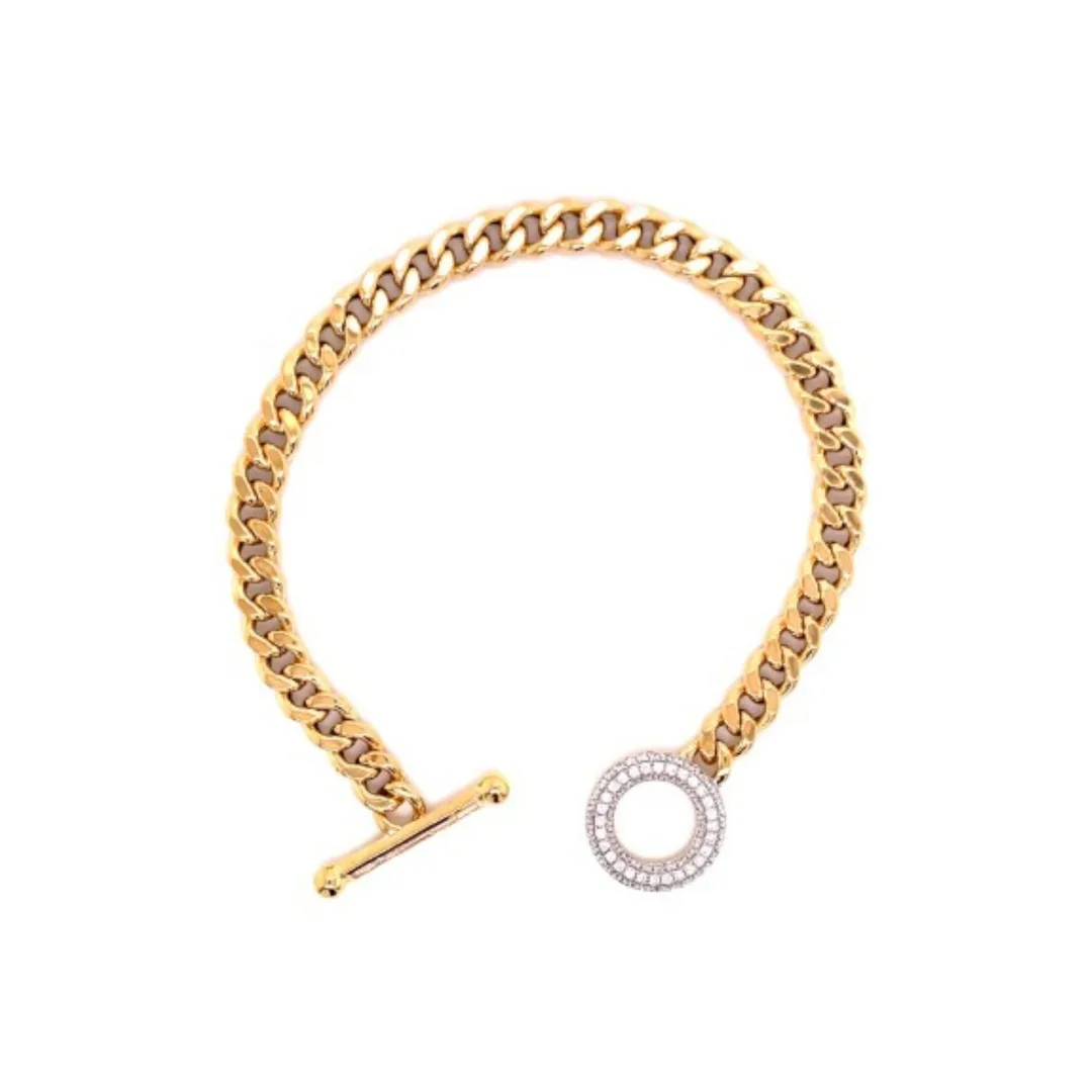 18K Yellow Gold Diamond Bracelet