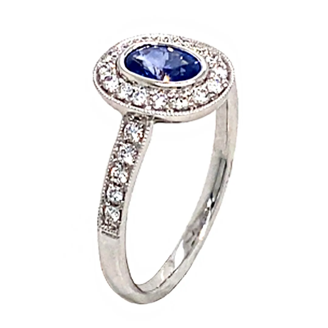 18K White Gold Diamond Ring