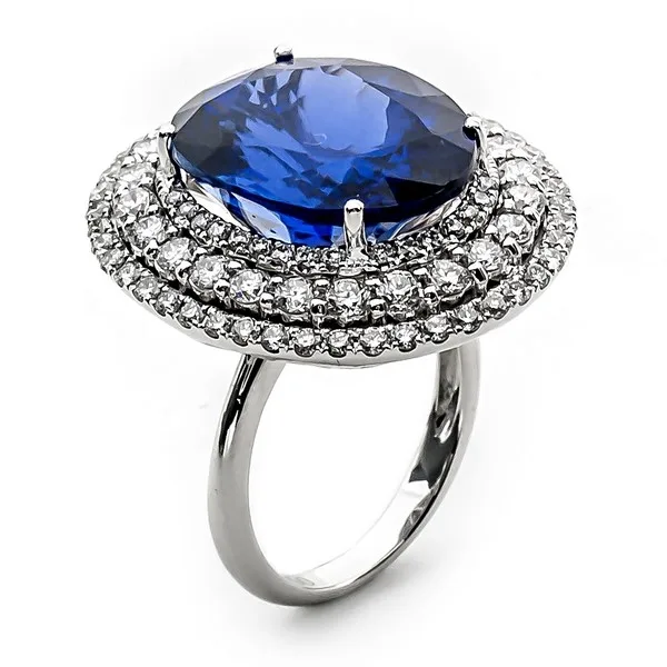 18K White Gold Tanzanite Ring
