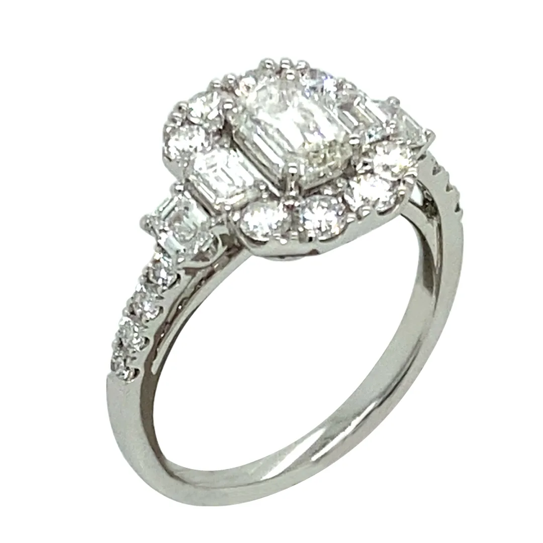 18K White Gold Diamond Ring