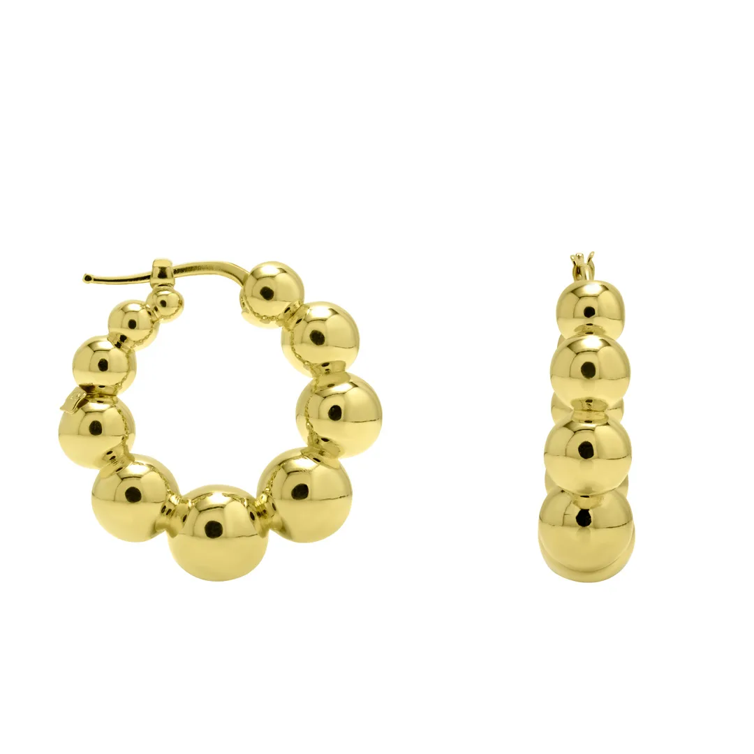 18K Yellow Gold Earrings