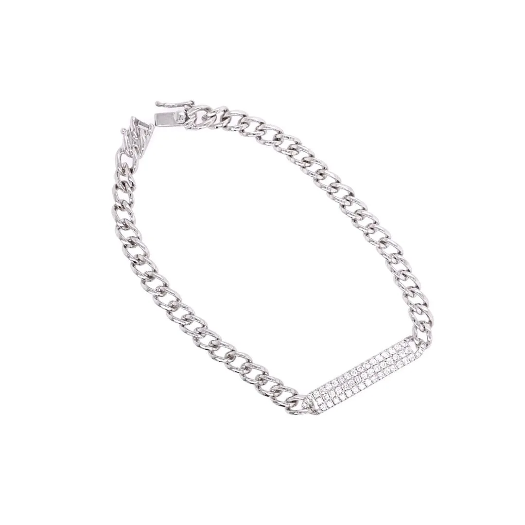 18K White Gold Diamond Bracelet