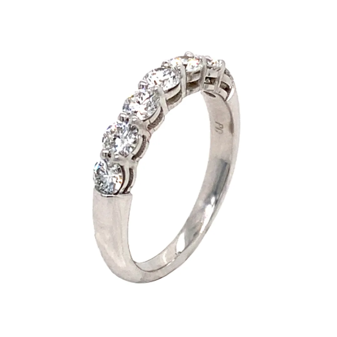 18K White Gold Diamond Band
