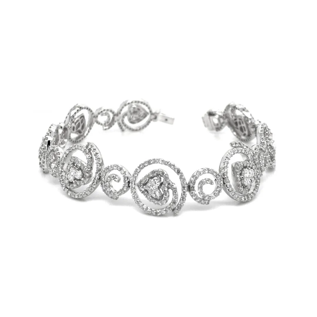 18K White Gold Diamond Bracelet