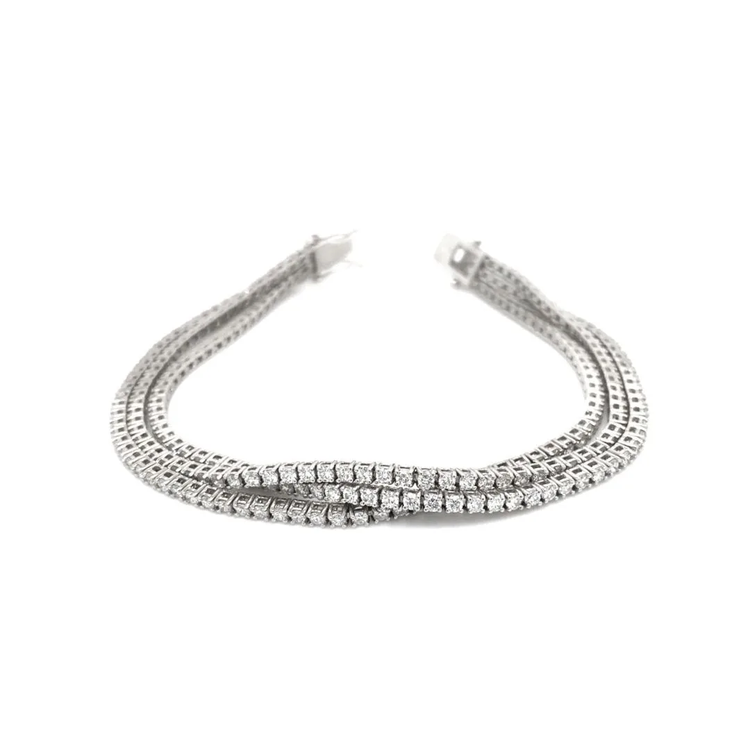 18K White Gold Diamond Bracelet