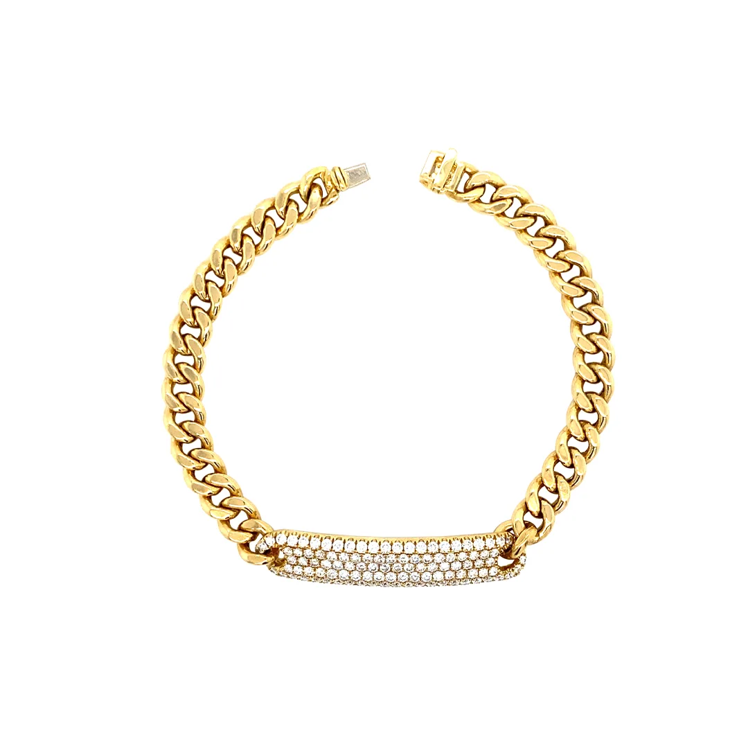 18K Yellow Gold Diamond Bracelet