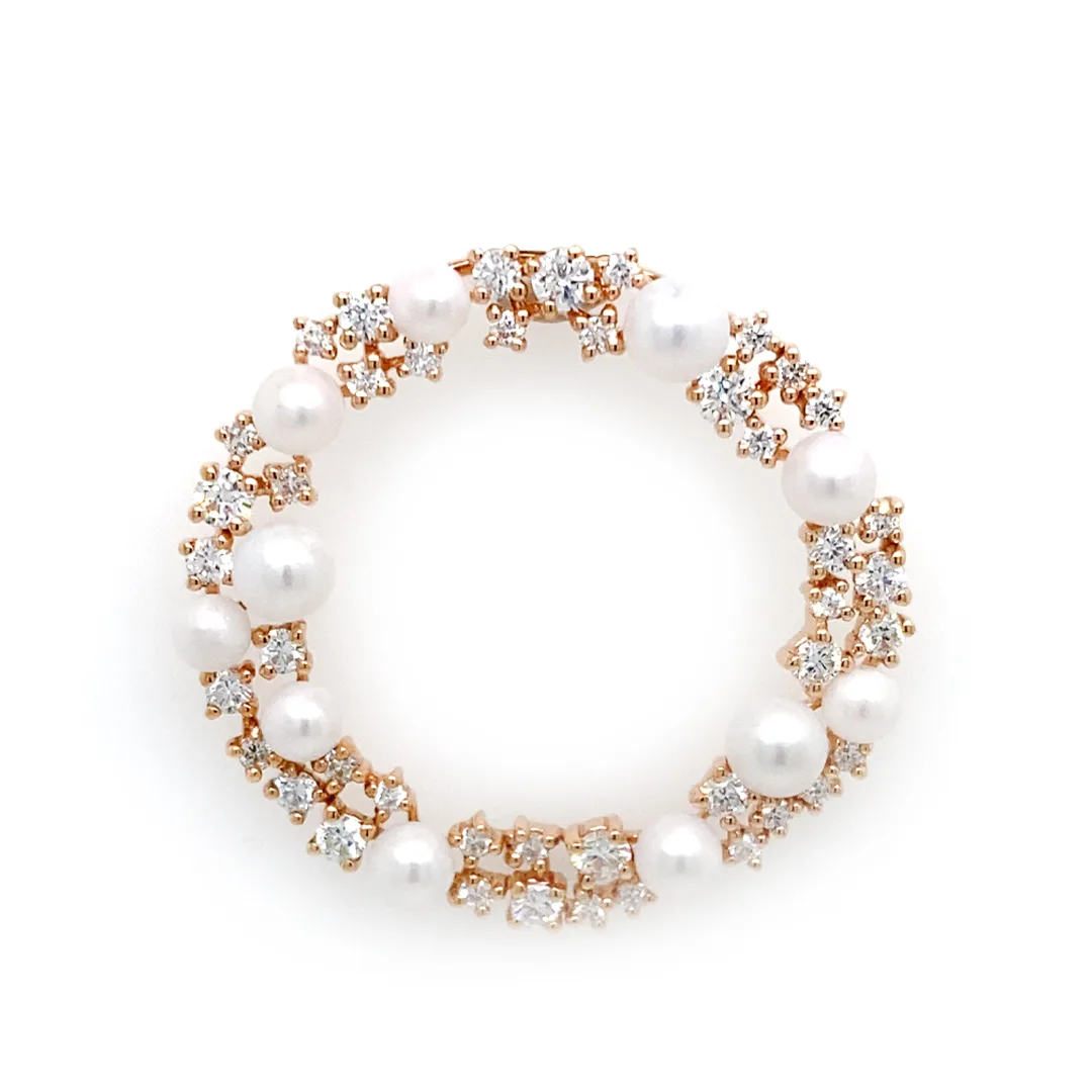 18K Rose Gold Pearl Pendant