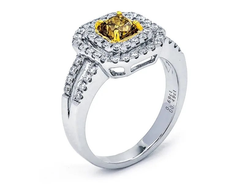18K Two-Tone Gold Diamond Ring