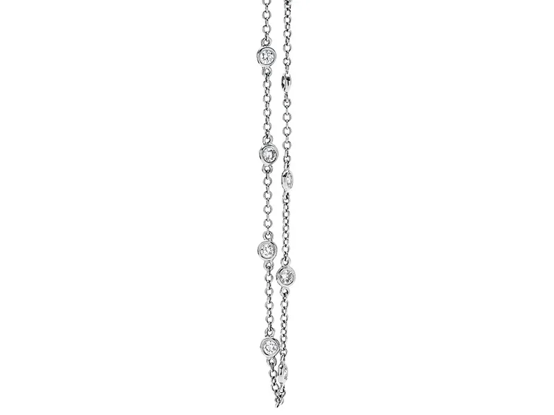 18K White Gold Diamond Necklace