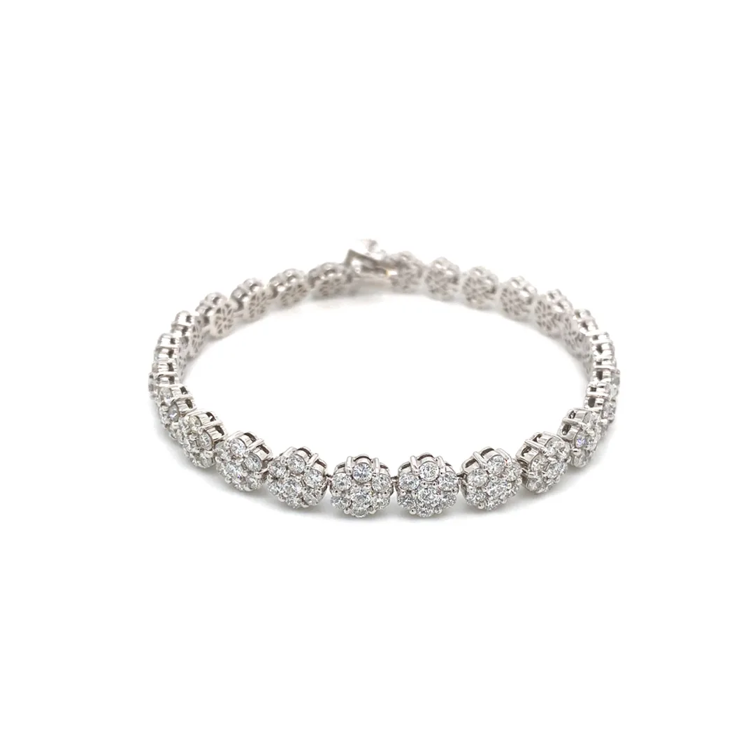 18K White Gold Diamond Bracelet