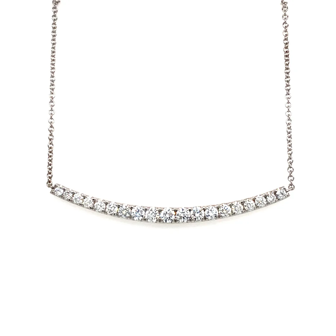18K White Gold Diamond Necklace