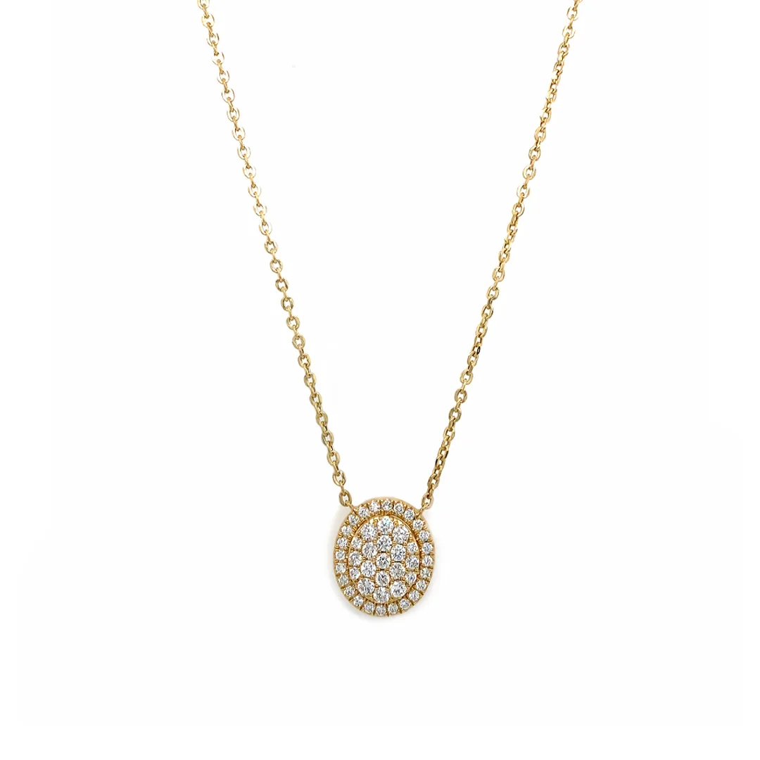 14K Yellow Gold Diamond Necklace