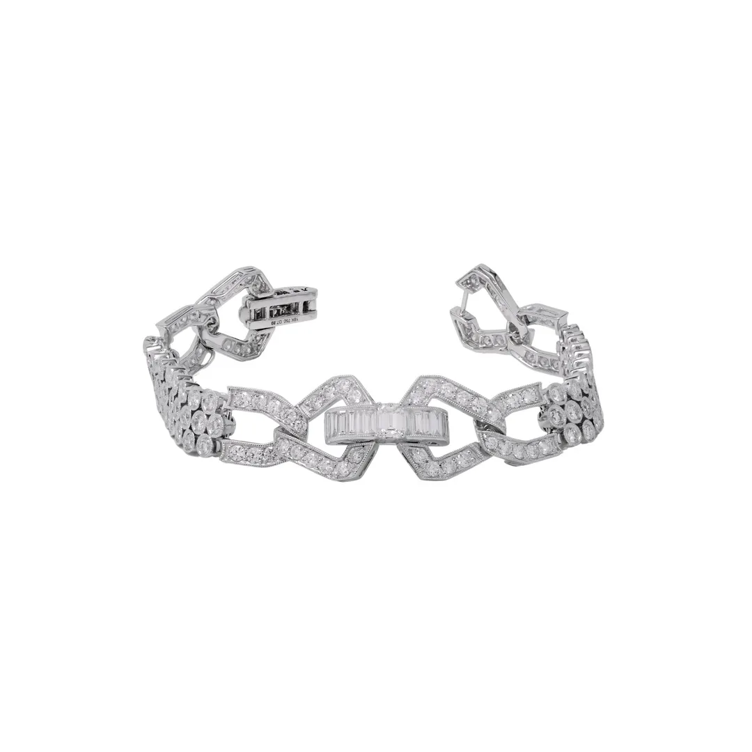 18K White Gold Diamond Bracelet