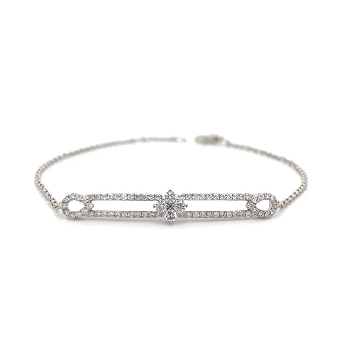 18K White Gold Diamond Bracelet