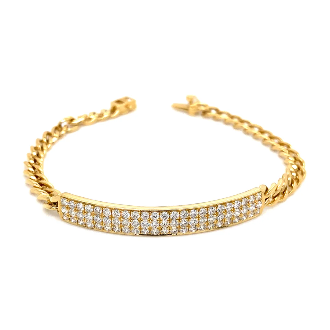 18K Yellow Gold Diamond Bracelet