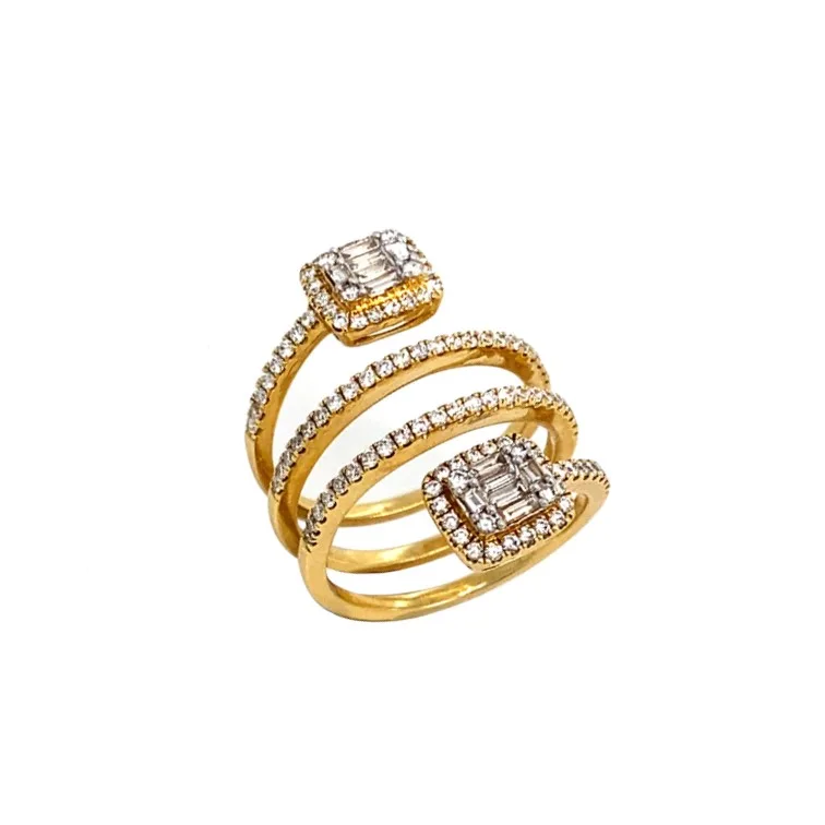 18K Yellow Gold Diamond Ring