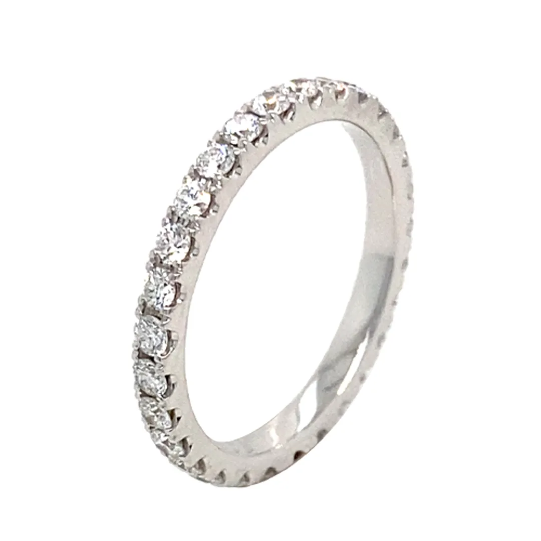 18K White Gold Semi Mount Ring
