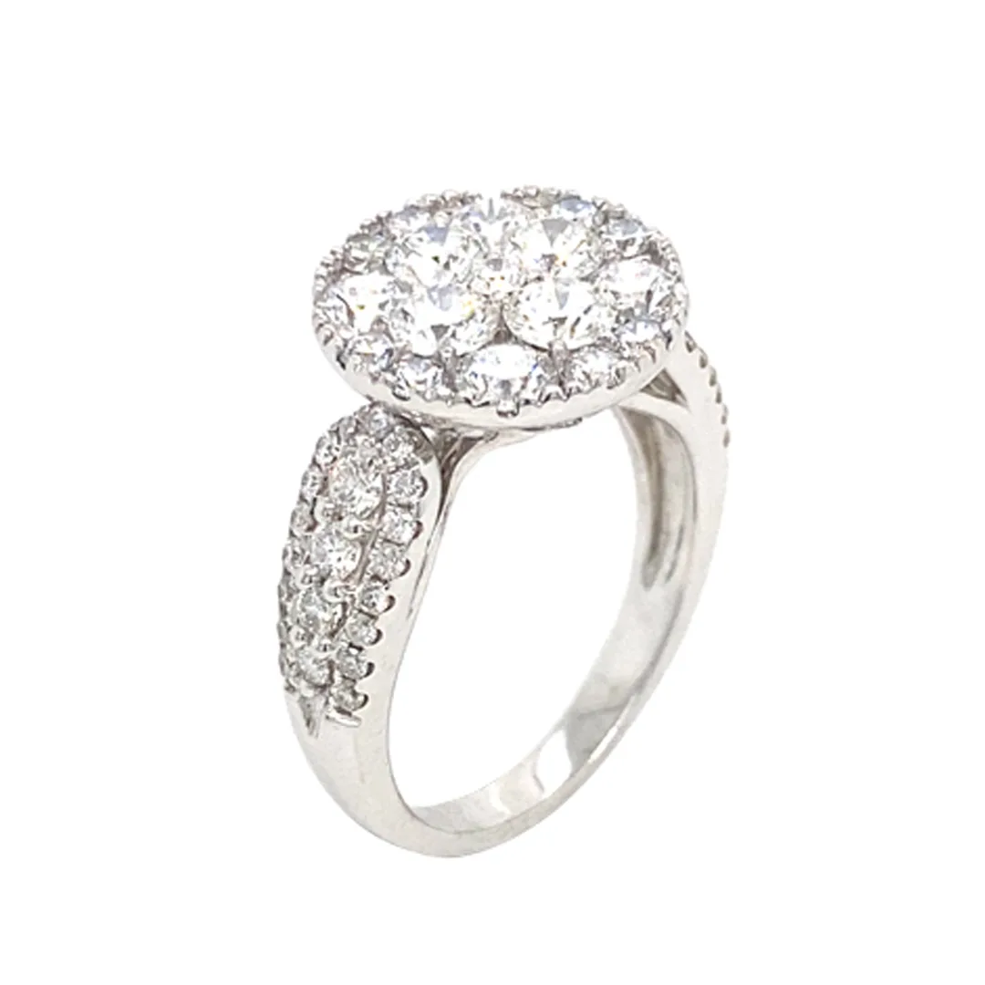 18K White Gold Diamond Ring