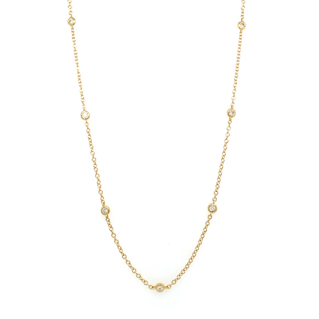 18K White Gold Diamond Necklace