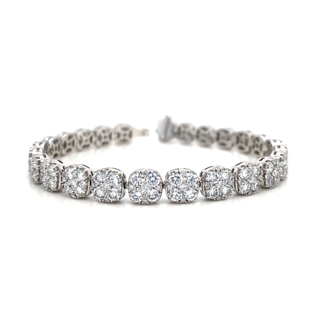 18K White Gold Diamond Bracelet
