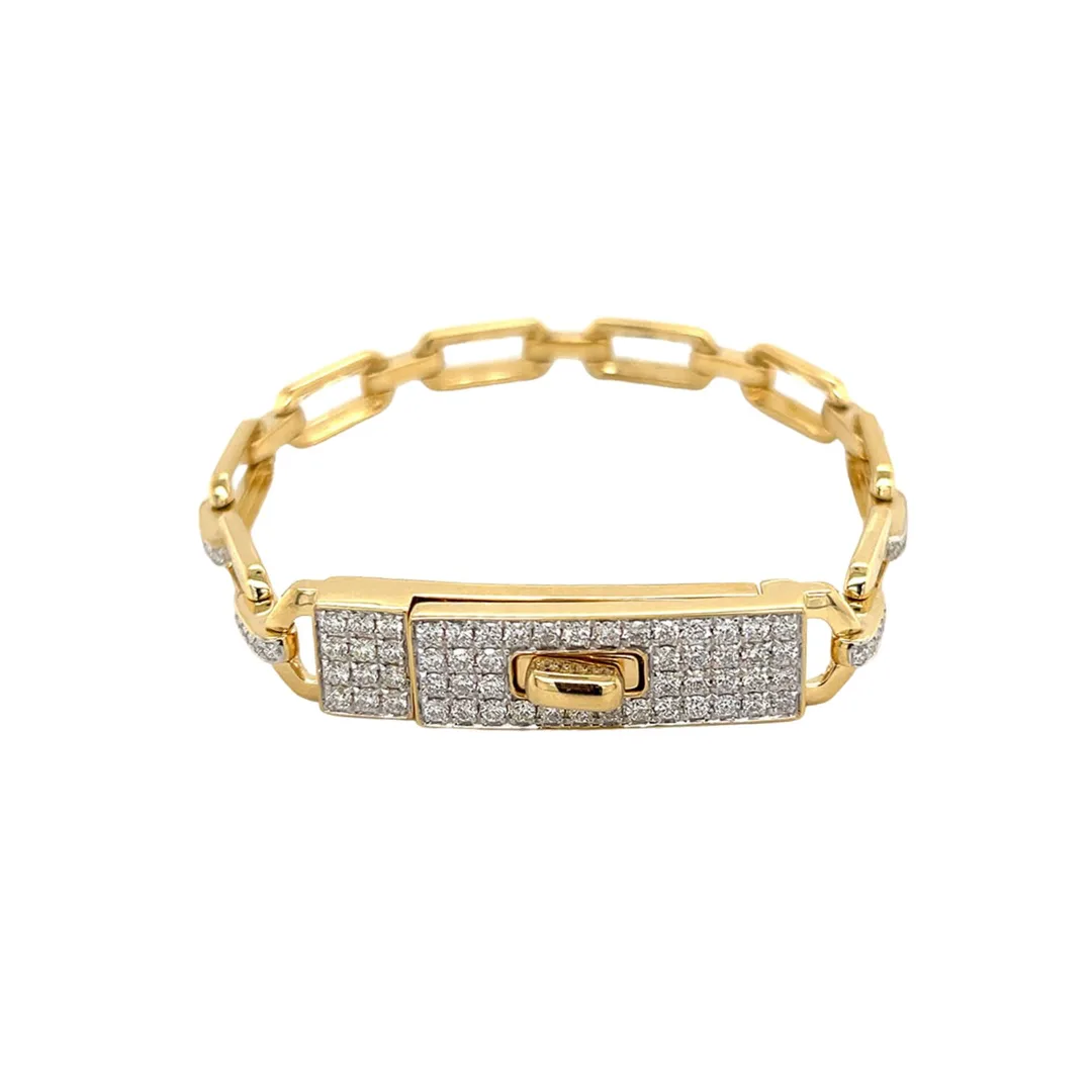 18K Yellow Gold Diamond Bracelet