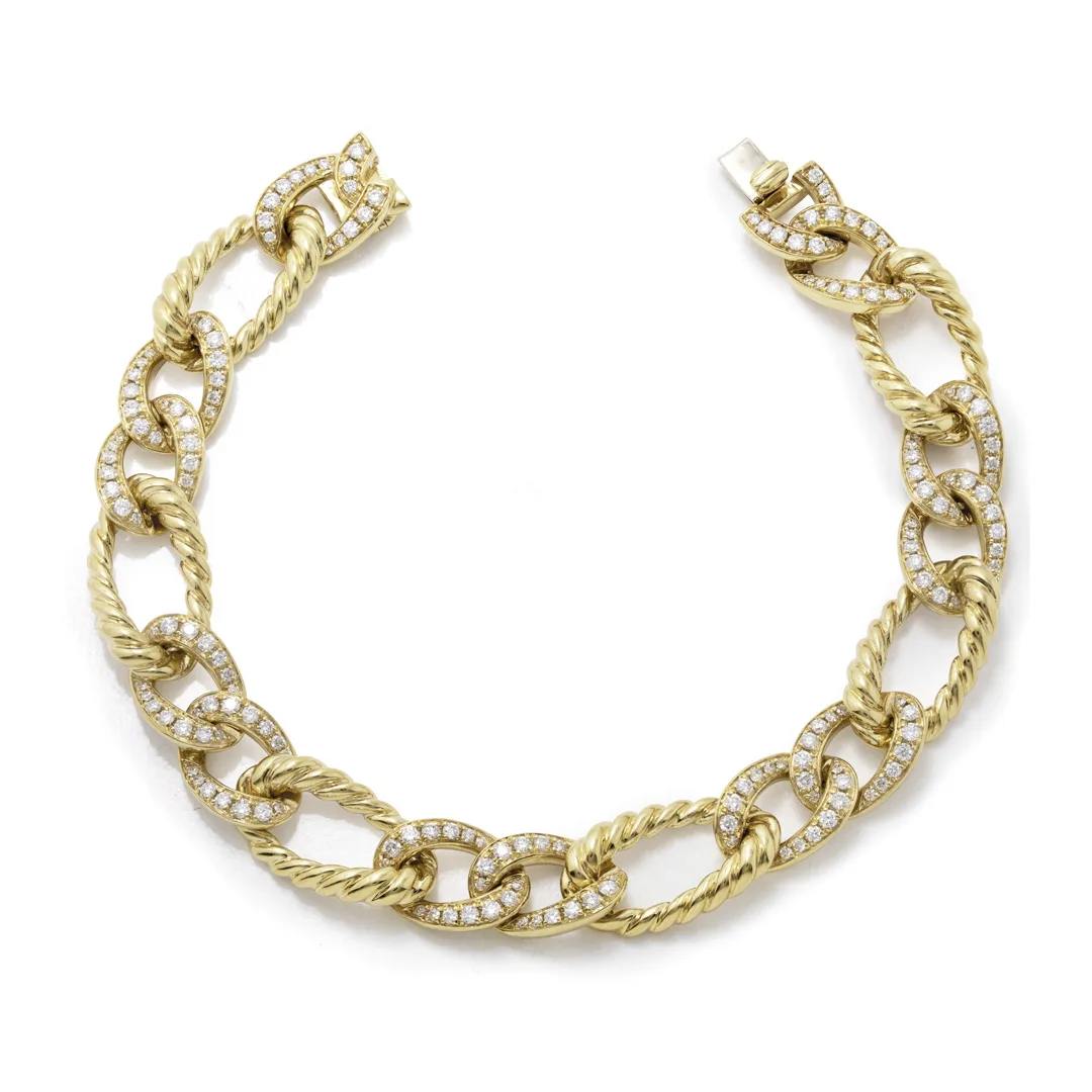 18K Yellow Gold Diamond Bracelet