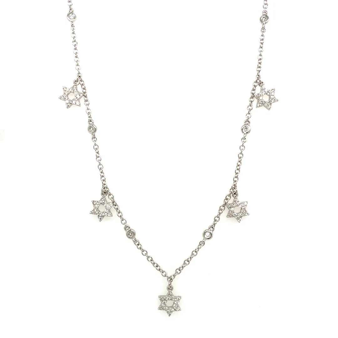 18K White Gold Diamond Necklace