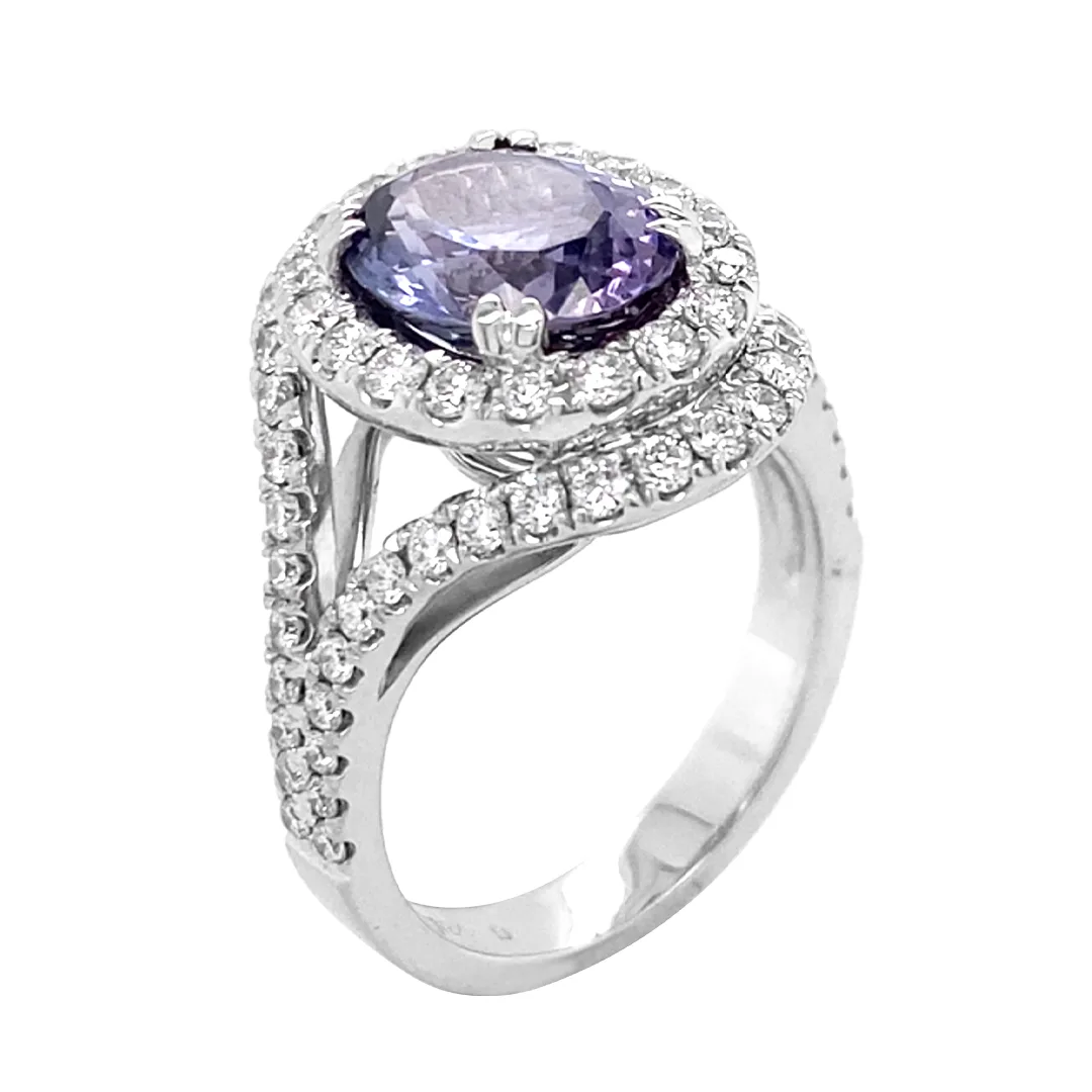 18K White Gold Tanzanite Ring