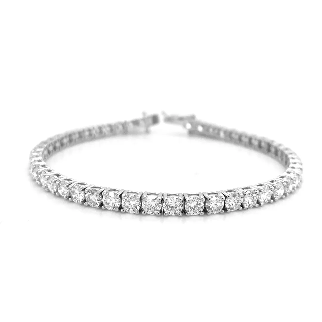 18K White Gold Diamond Tennis Bracelet