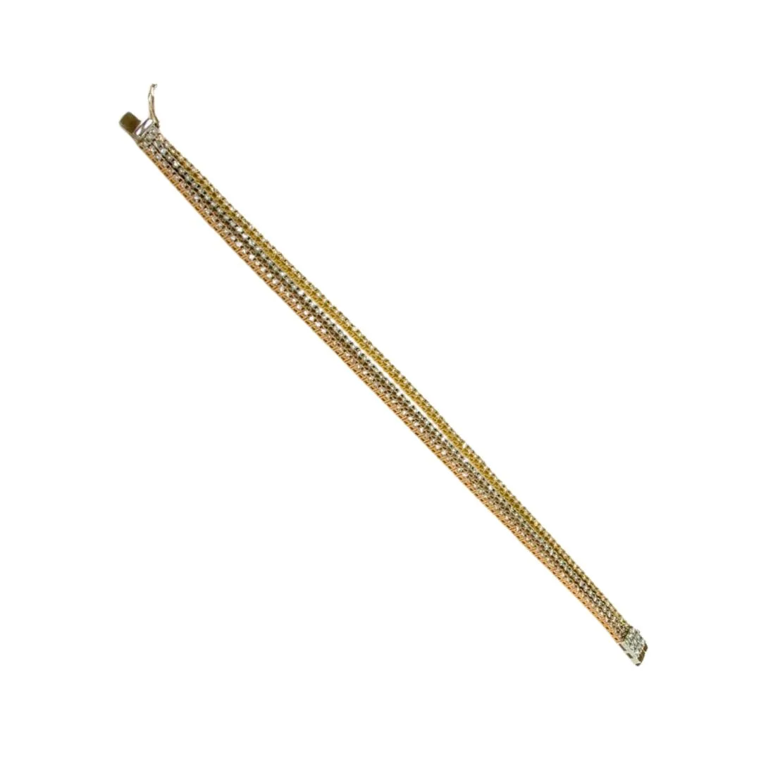 18K Two-Tone Diamond Bracelet