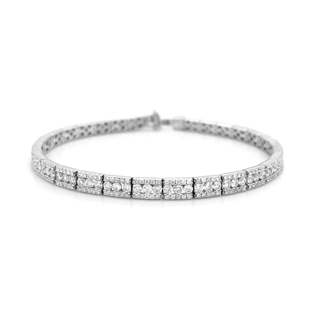 18K White Gold Diamond Bracelet