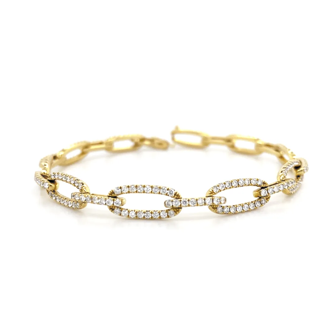 18K Yellow Gold Diamond Bracelet