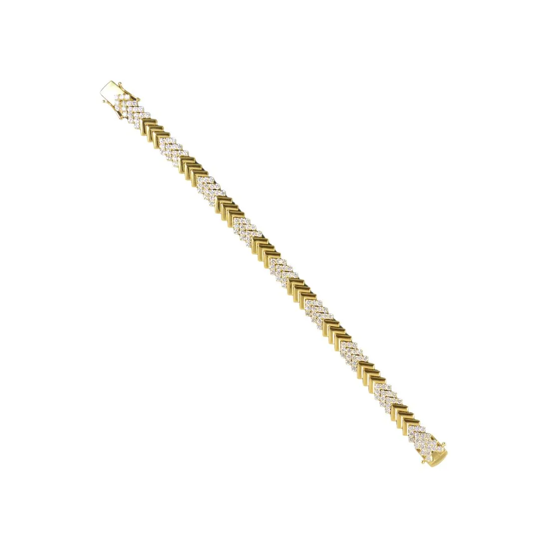 18K Yellow Gold Diamond Bracelet