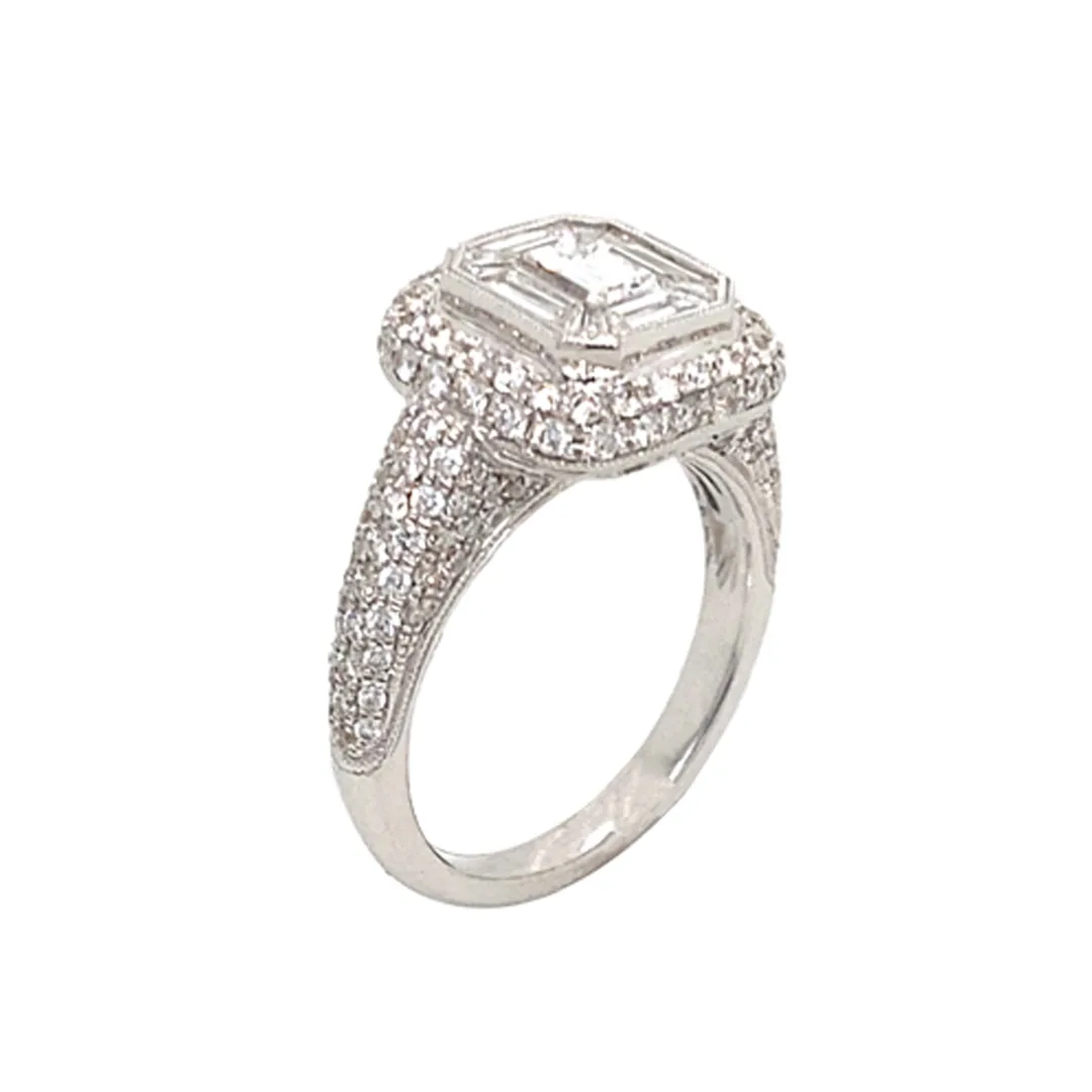 18K White Gold Diamond Ring