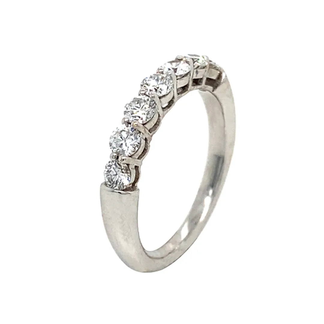 18K White Gold Diamond Band