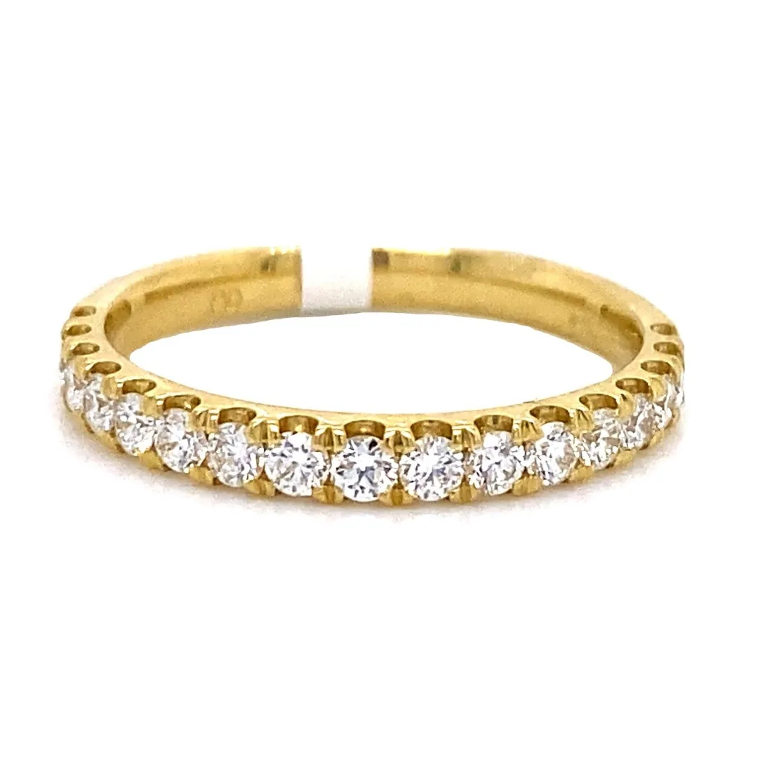 18K Yellow Gold Diamond Band