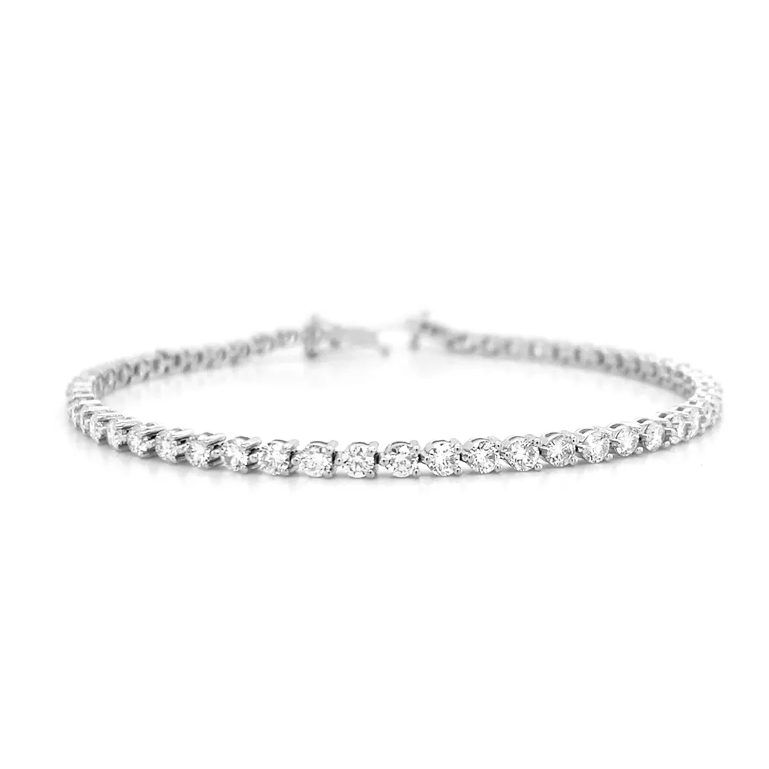 18K White Gold Diamond Bracelet