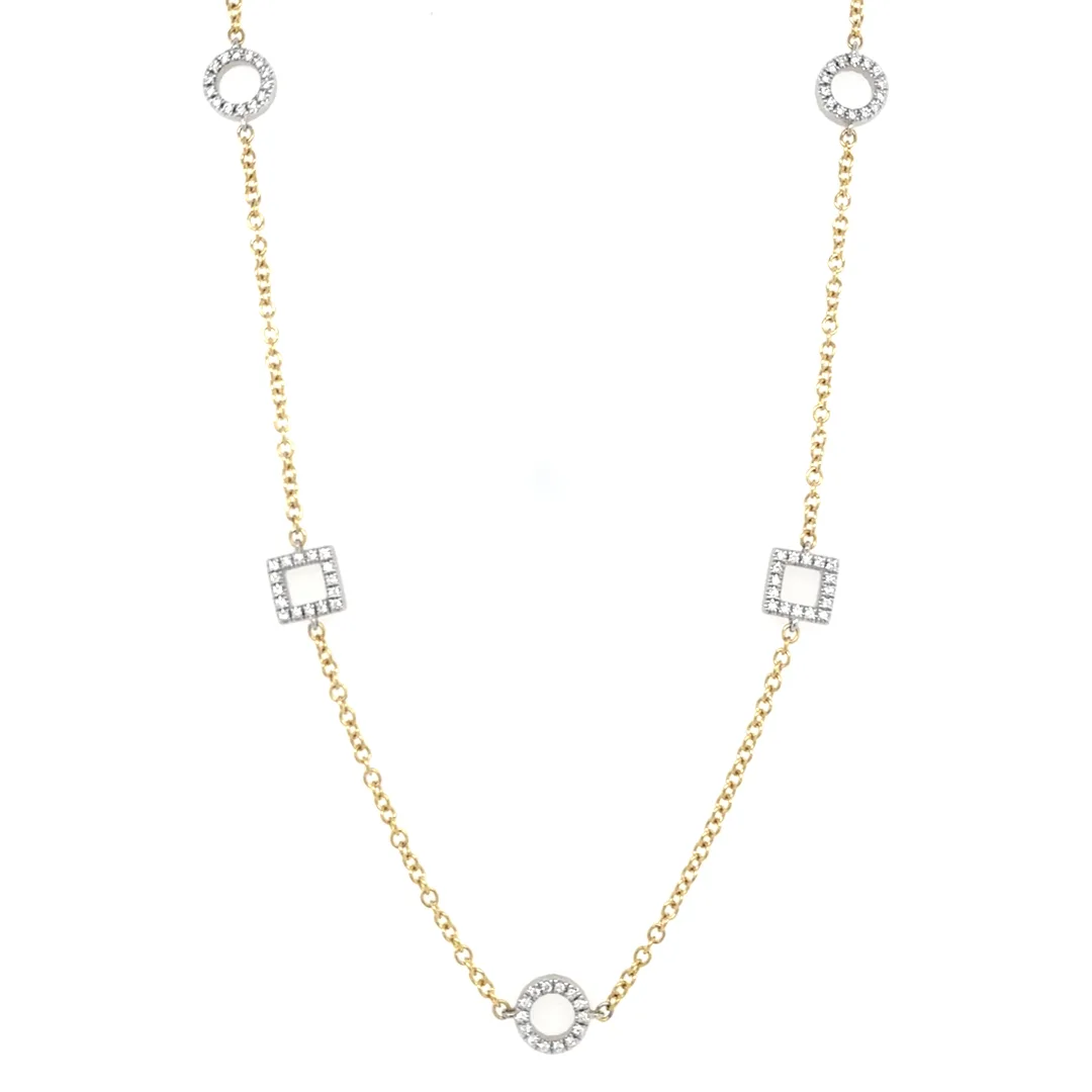 18K Two-Tone Gold Necklace
