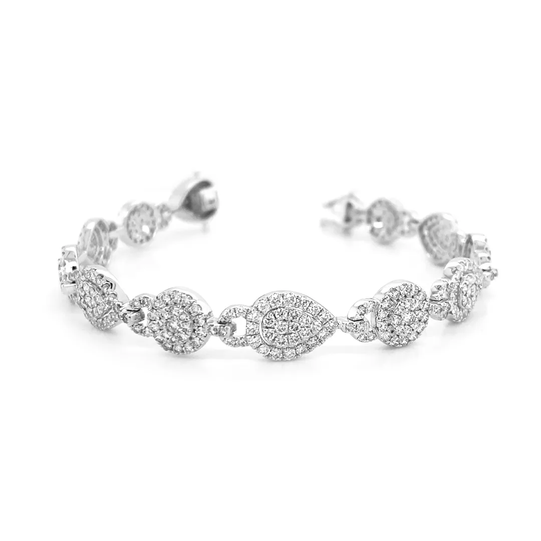 18K White Gold Diamond Bracelet