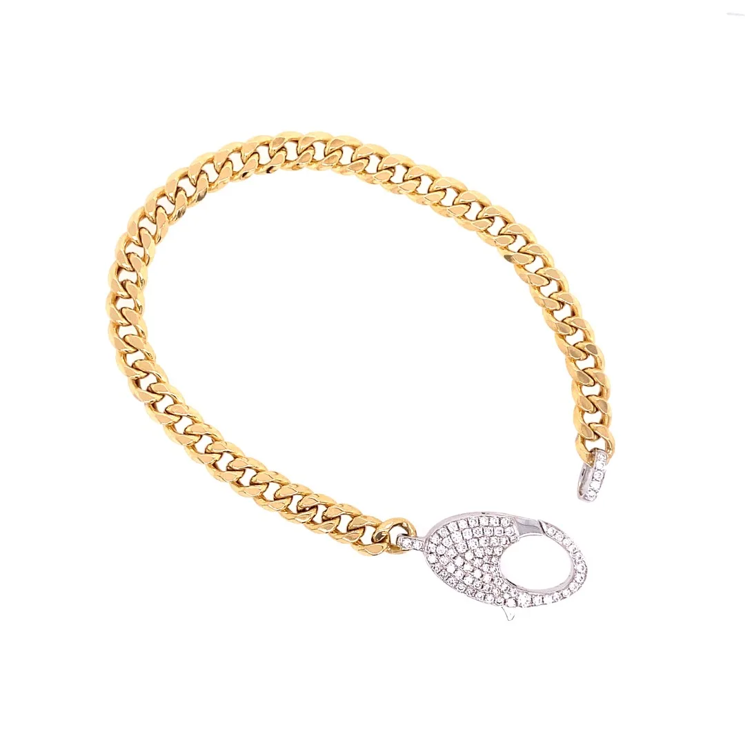 18K Two-Tone Diamond Bracelet