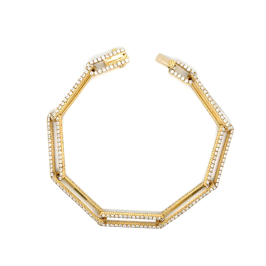 18K Yellow Gold Diamond Bracelet