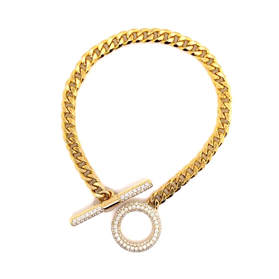18K Yellow Gold Diamond Bracelet