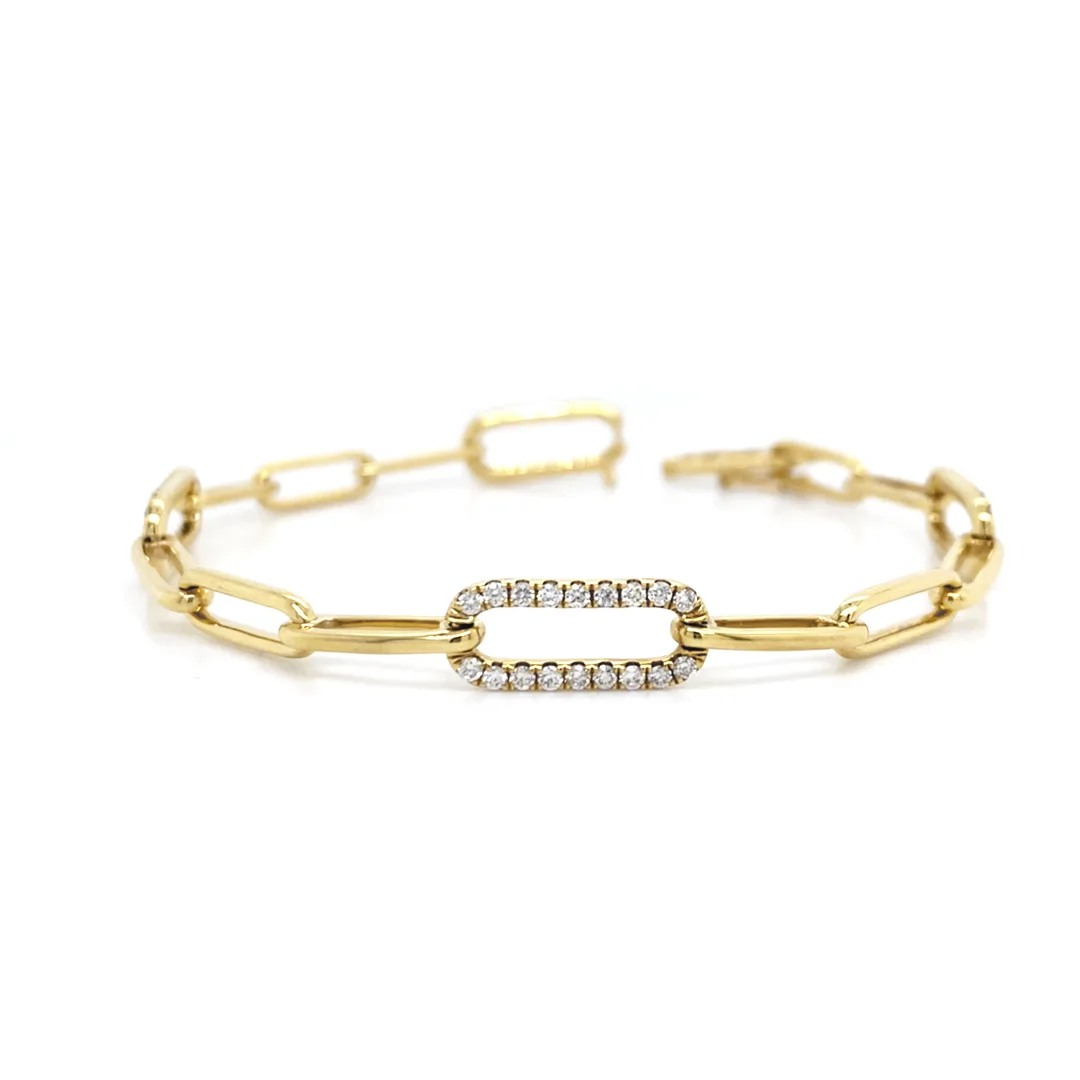18K Yellow Gold Diamond Bracelet