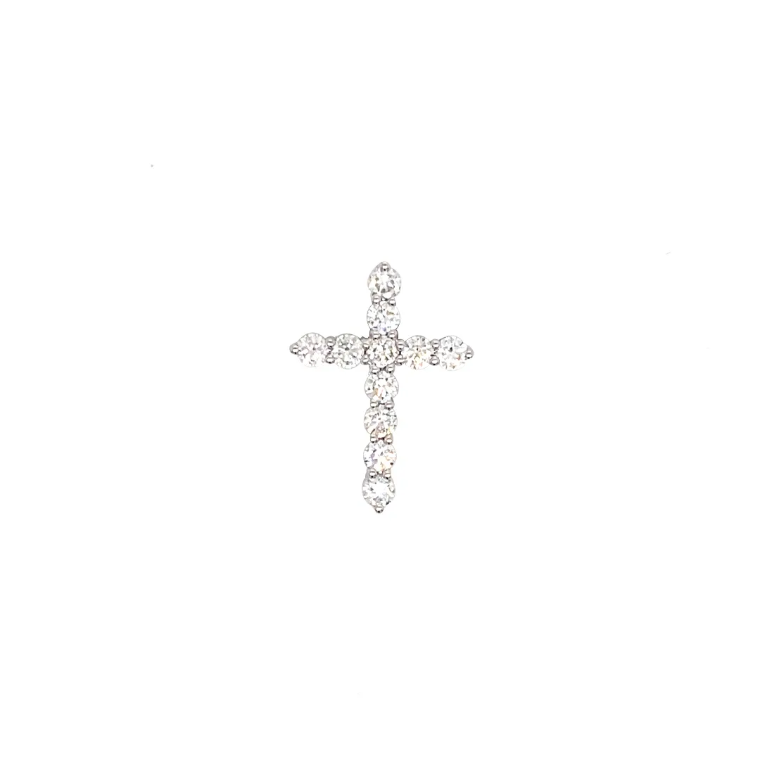 18K White Gold Diamond Pendant