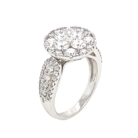 18K White Gold Diamond Ring