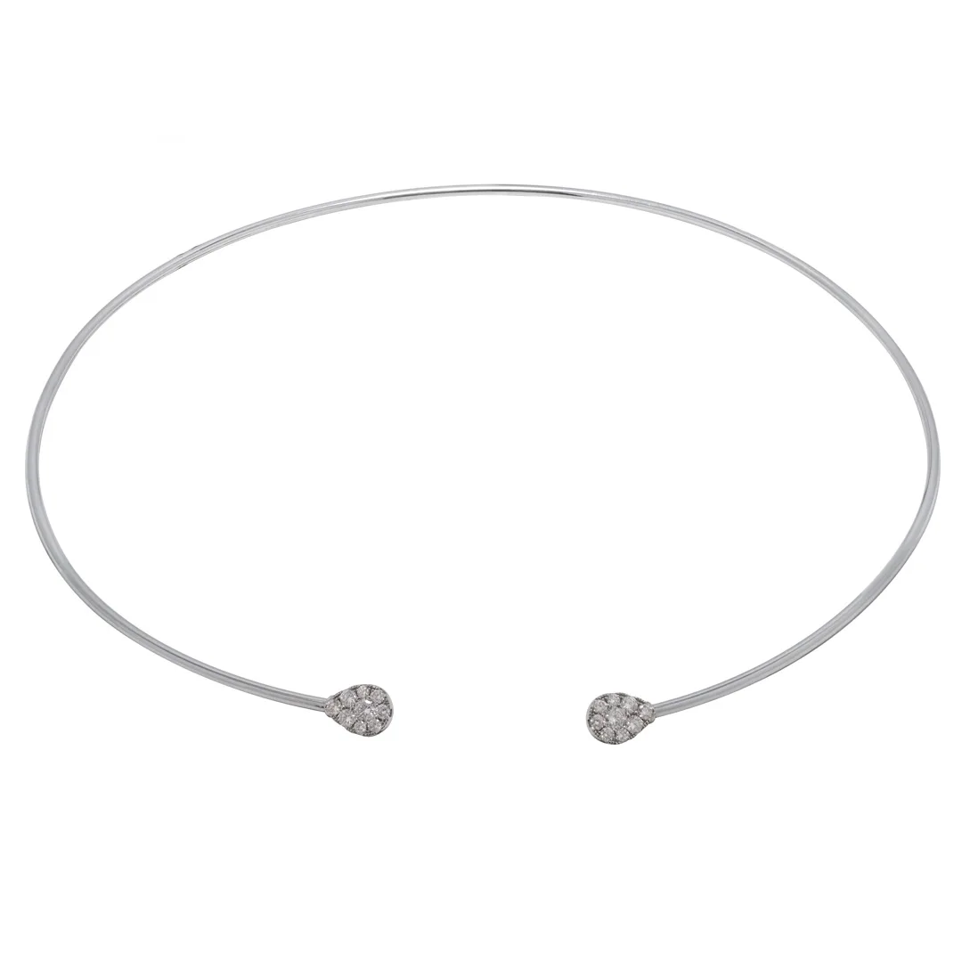 18K White Gold Diamond Necklace