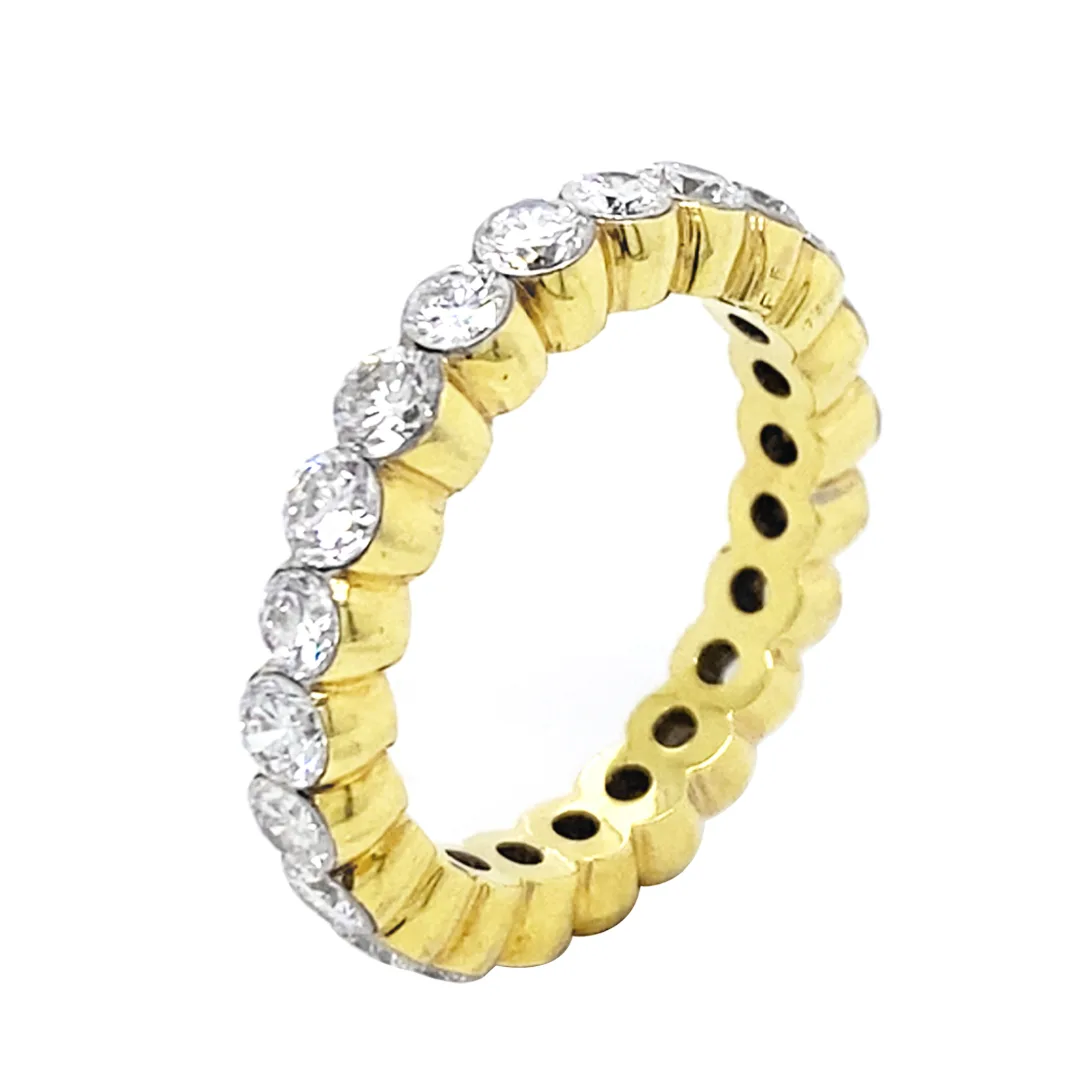 18K Yellow Gold Diamond Eternity Band