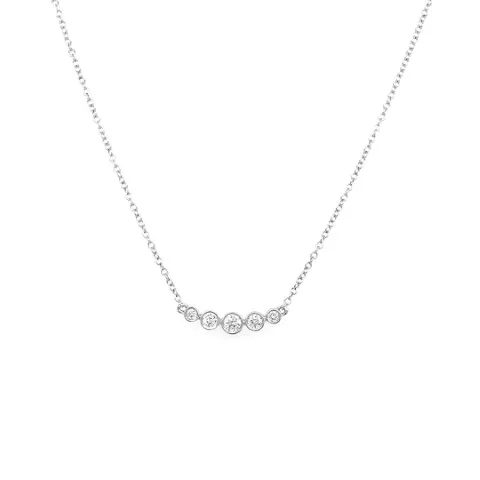 18K White Gold Diamond Necklace