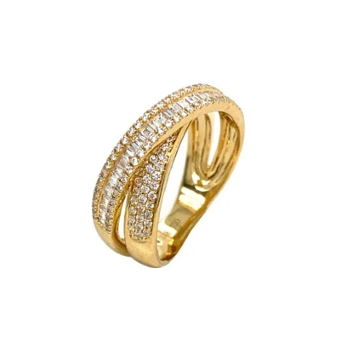 18K Yellow Gold Diamond Band