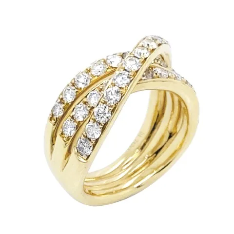 18K Yellow Gold Diamond Band